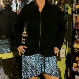 Liz Claiborne faux fur collar sweater